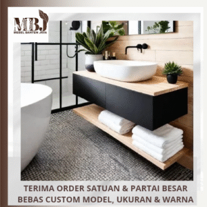 meja wastafel kabinet wastafel gantung