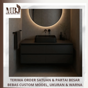 meja wastafel drawer kabinet wastafel gantung