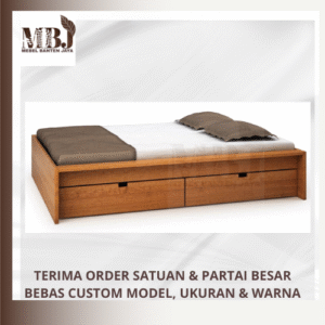 dipan laci dipan tempat tidur kayu solid