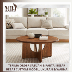 meja tamu bundar coffe table clasic